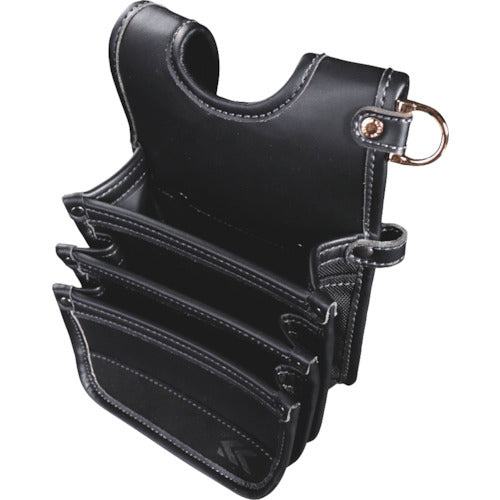 Building Slim Waist Bag 3-tier (Black Gold)  42048043000039  FUJIYA