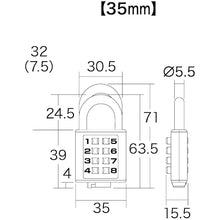 Load image into Gallery viewer, combination padlock  AP-023C  AIWA METALS
