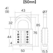 Load image into Gallery viewer, combination padlock  AP-025C  AIWA METALS
