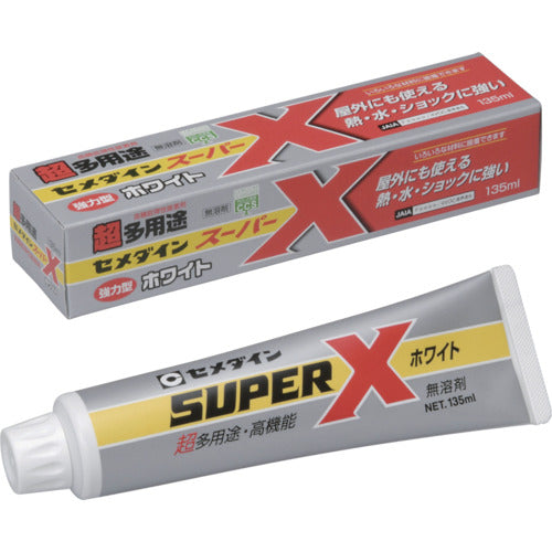 Super X  ｽｰﾊﾟｰx 135ml/ﾊｺ ﾎﾜｲﾄ AX-039  CEMEDINE