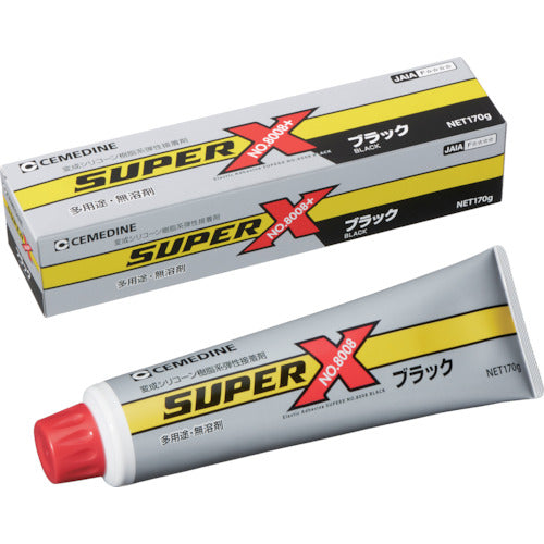 Super X No.8008  ｽｰﾊﾟｰX8008+ ﾌﾞﾗｯｸ 170g  CEMEDINE