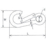 Load image into Gallery viewer, Spring Hook w/ grommet  B-090  MIZUMOTO
