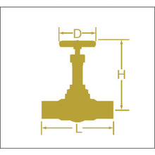 Load image into Gallery viewer, Bronze Gate Valve With Clear PVC Fitting  B10ESGN 13A  YAMATOVALVE
