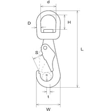 Load image into Gallery viewer, Swivel Eye Spring Snap  B-121  MIZUMOTO
