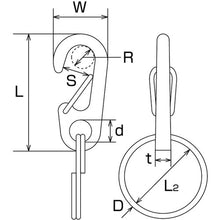 Load image into Gallery viewer, Mini Clip with Double Ring  B-2002  MIZUMOTO
