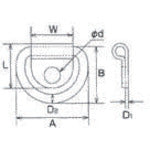 Load image into Gallery viewer, Folding Pad Eye  B-2006  MIZUMOTO
