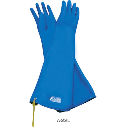 Chemical Resistant Gloves F-Telon Gloves  B-22L  HANAKIGUM