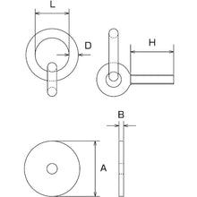 Load image into Gallery viewer, Stainless Steel Round Ring w/bolt, washer &amp; anchor plug  B-2506  MIZUMOTO
