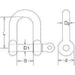 Load image into Gallery viewer, Screw Pin D-Shackle  B-250  MIZUMOTO
