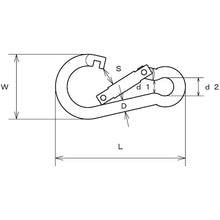 Load image into Gallery viewer, Aluminum Snap Hook BE type, colored, anodized  B-3008  MIZUMOTO
