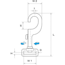 Load image into Gallery viewer, Stainless Steel Swivel Eye Snap Belt type  B-3061  MIZUMOTO
