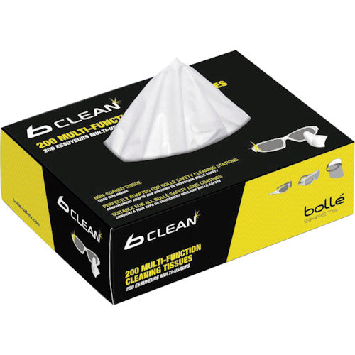 B-clean 200 multi-function cleaning tissues  B401/PACMPCT     bolle