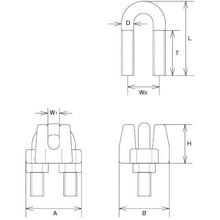 Load image into Gallery viewer, Wire Rope Clip U.S. Fed type  B-430  MIZUMOTO
