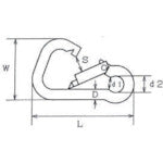 Load image into Gallery viewer, StainlessSteelSpringHookBDtype  BD-5  MIZUMOTO
