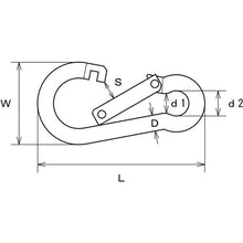 Load image into Gallery viewer, Stainless Steel Spring Hook BE type  BE-5  MIZUMOTO
