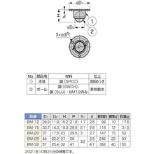 Load image into Gallery viewer, Ball Caster(Surface Mount Type)  200-013-982  SUGATSUNE
