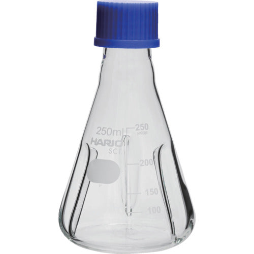 Shaking Erlenmeyer flask with screw caped baffles  BNSF-250-SCI  HARIO