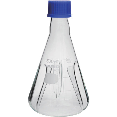 Shaking Erlenmeyer flask with screw caped baffles  BNSF-500-SCI  HARIO