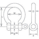 Load image into Gallery viewer, Stainless Steel Screw Pin Anchor Shackle  BS-10  MIZUMOTO
