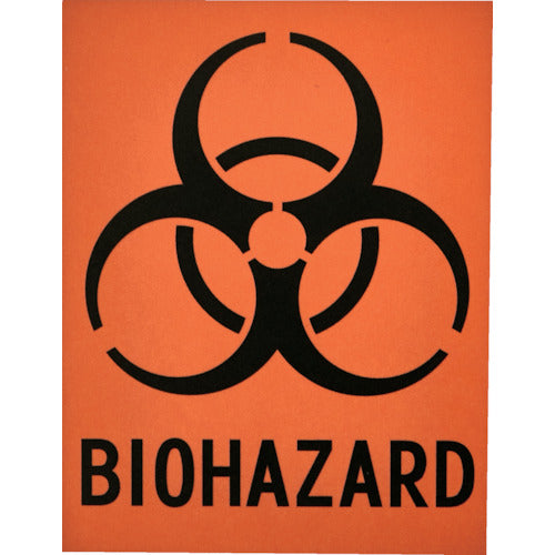 Biohazard Sticker  BS11085-OR  TRUSCO