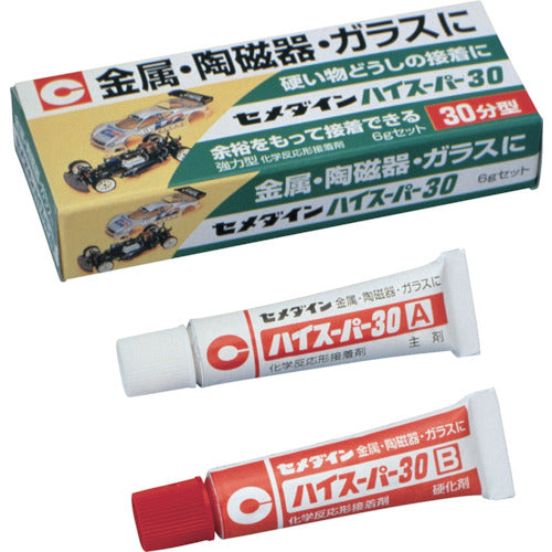 Two Components Epoxy Resin Adhesive High-super30  ﾊｲｽｰﾊﾟｰ30 6gｾｯﾄ/ﾊｺ CA-189  CEMEDINE