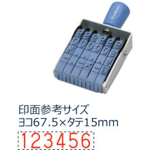 Load image into Gallery viewer, Rubber Dial Stamp  CF-6LG  Shachihata
