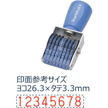 Load image into Gallery viewer, Rubber Dial Stamp  CF-85G  Shachihata
