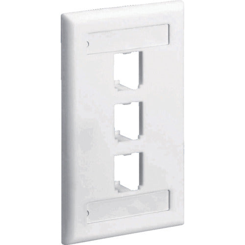 Mini-Com Classic Series Faceplates with Label and Label Cover-Off White  CFPL3IWY  PANDUIT