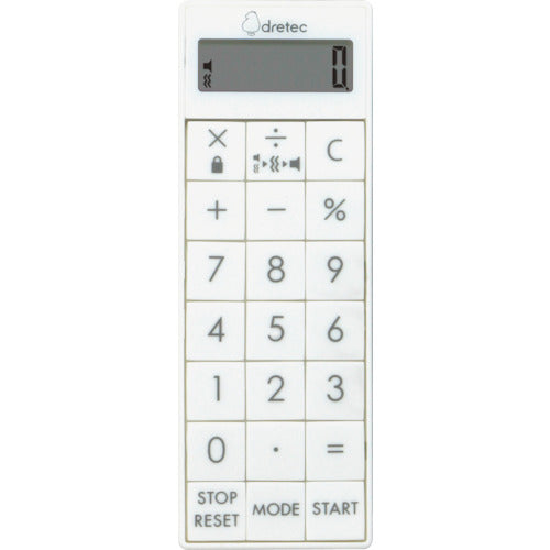 Calculator Timer with Clock  CL-126WT  dretec