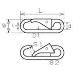 Load image into Gallery viewer, StainlessSteelSpringHookCOtype  CO-5  MIZUMOTO
