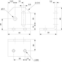 Load image into Gallery viewer, Suction Stem Angle Bracket/small L-Lower  CP-019L  eins
