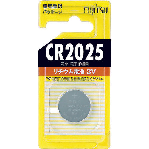 Coin Type Lithium Battery  CR2025C(B)N  FUJITSU