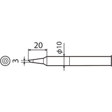 Load image into Gallery viewer, Soldering Iron Tip  CXR-80RT-3C  goot
