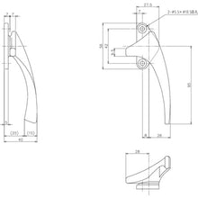 Load image into Gallery viewer, Cam Latch Handle  DC-W8L  Nakanishi
