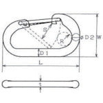 Load image into Gallery viewer, StainlessSteelSnapHookD  DF-10  MIZUMOTO
