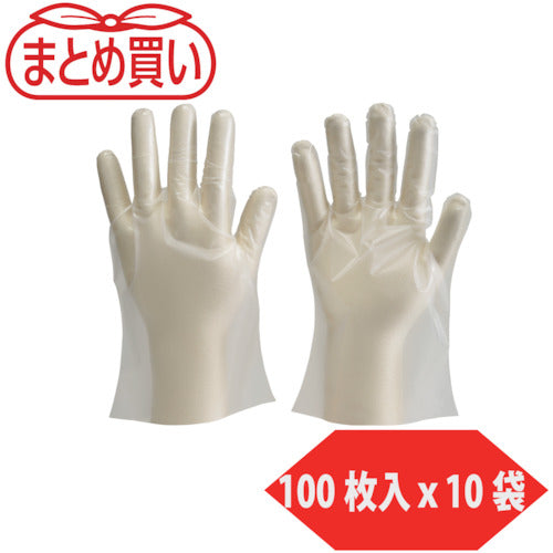 Disposable Gloves(Polyethylene)  DPM-1833-L-10P  TRUSCO