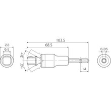 Load image into Gallery viewer, Strong Bit Flex Socket Adaptor  EUA-3TS  TOP
