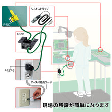 Load image into Gallery viewer, Grounding Type Plug for Ground Outlet  F-127-5  HOZAN
