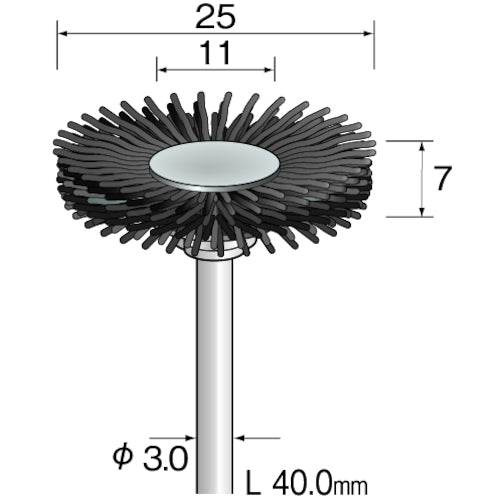 Nylon Abrasive Brush (Diamond)  FC3211  Minimo