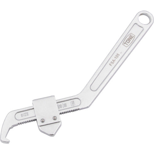 Adjustable Hook Spanner Wrench  FSA-105  TONE