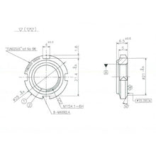 Load image into Gallery viewer, Bearing Nut  FUN02SUS  Fuji Seimitsu
