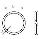 Load image into Gallery viewer, Double Round Ring Nickel Plated  FWR-16-20  MIZUMOTO
