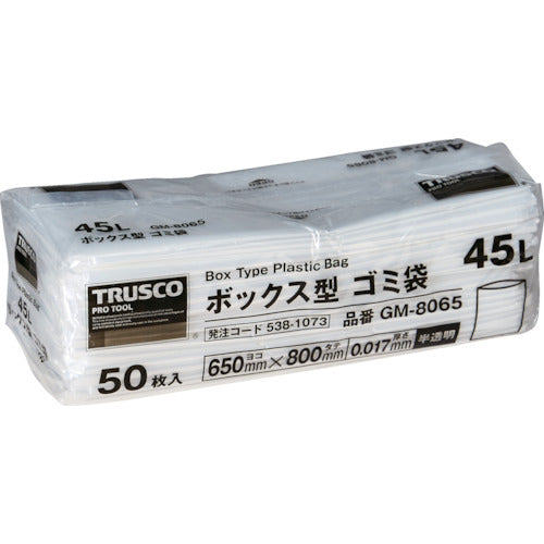 Box Type Plastic Bag  GM-8065  TRUSCO