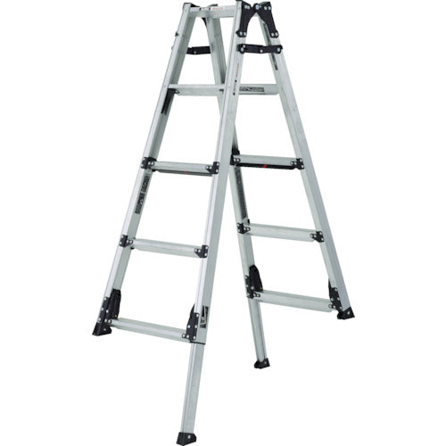 Aluminum Adjustable Leg Stepladder  GUS150  ALINCO