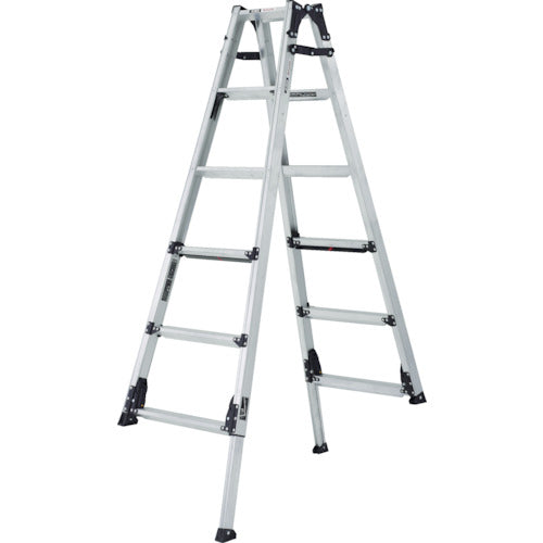 Aluminum Adjustable Leg Stepladder  GUS180  ALINCO