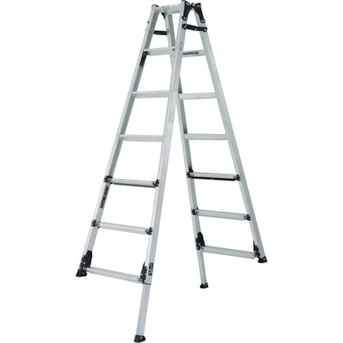 Aluminum Adjustable Leg Stepladder  GUS210  ALINCO