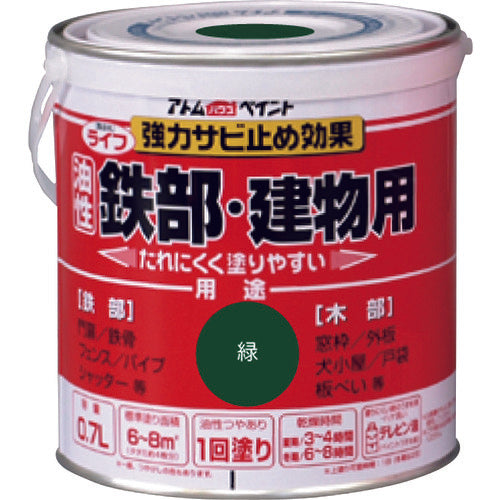 Oil-Base Paint foVr Iron And Wood  00001-00211  ATOMPAINT