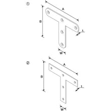 Load image into Gallery viewer, Reinforcing hardware(T type)  00062713  DAIDOHANT
