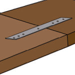 Load image into Gallery viewer, Reinforcing hardware(Seven hole plate)  00062735  DAIDOHANT
