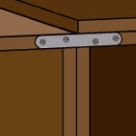 Load image into Gallery viewer, Reinforcing hardware(Straight line type)  00063139  DAIDOHANT
